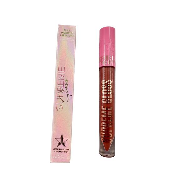 Jeffree Star Supreme Gloss Full Pigment Lip Gloss Gemini .172oz Mauve Brown New - Picture 1 of 9